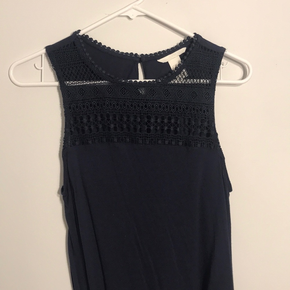 Navy dressy summer top